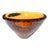 Murano Amber Bullicante Art Glass Bowl, C. 1970s For Sale In Los Angeles - Image 6 of 10