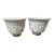 Late 20th Century Kangxi Signed Chinese Famille Rose Flower Cups W/Poem Hand Painted - a Pair For Sale
