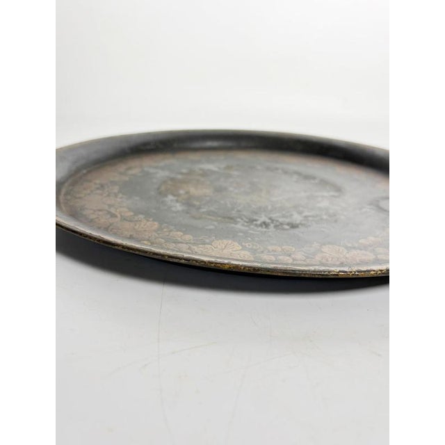 Vintage French Black Trays, 1950, Set of 2 For Sale - Image 9 of 12