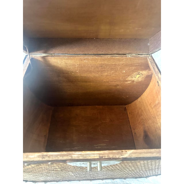 1990s Wovan Rattan Storage Box For Sale - Image 5 of 7