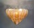 Gold Italian Art Deco Gold and Pink Chandelier in Murano Glass, 2000s For Sale - Image 8 of 17