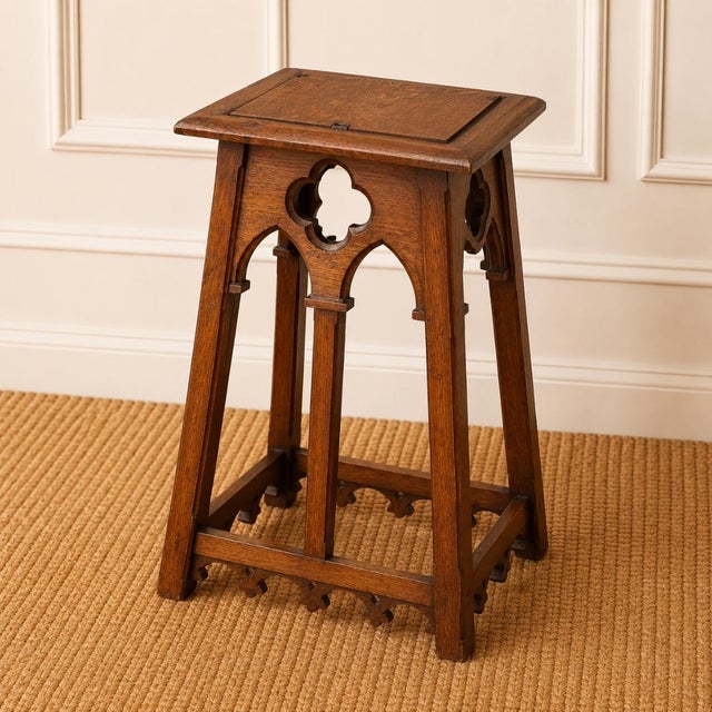 Traditional 19th Century Belgian Neogothic Pedestal Table For Sale - Image 3 of 4