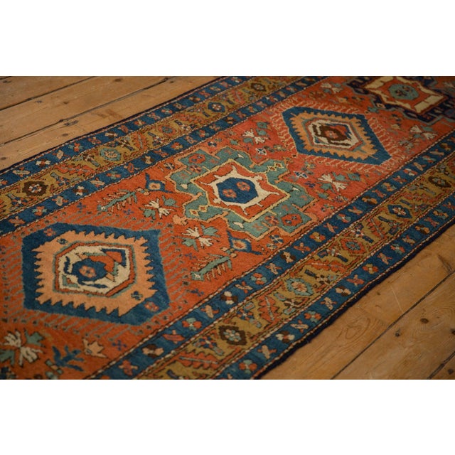 Antique Heriz Rug Runner - 3'7" x 11'7" For Sale - Image 11 of 11