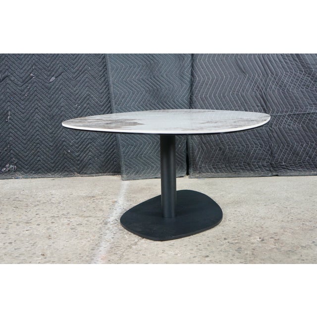 Lerin Ceramic Faux Marble Modern Contemporary Coffee Table 57" For Sale - Image 16 of 16