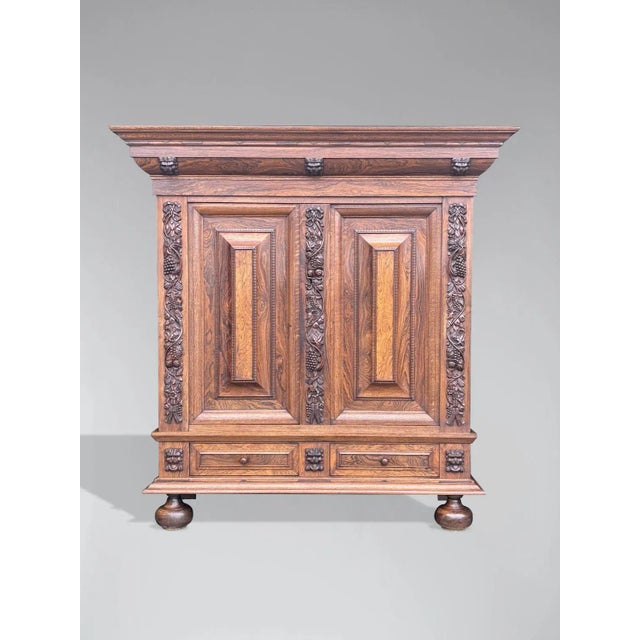 19th Century Renaissance Style Rosewood Cabinet, 1850 For Sale - Image 4 of 11