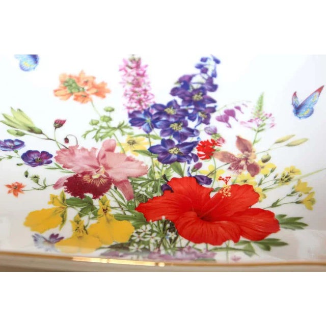 1950s Vintage Japanese Decorative Porcelain Toyo Plate For Sale - Image 5 of 8