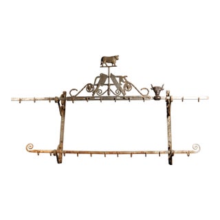 1880s Bernard Gloekler Co. Butcher’s Hanging Rack For Sale