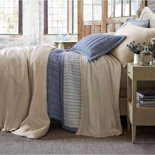 Dash & Albert Dash & Albert by Annie Selke Crosshatch Dove Grey Micro Hooked Wool Rug, 7' 6" x 9' 6" For Sale - Image 4 of 6