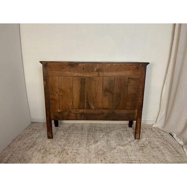 Antique French Provincial Solid Oak Buffet With Three Drawers, Circa 1900 For Sale In Sacramento - Image 6 of 12