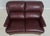 Traditional Hancock & Moore Burgundy Leather Loveseat Sofa For Sale - Image 3 of 18