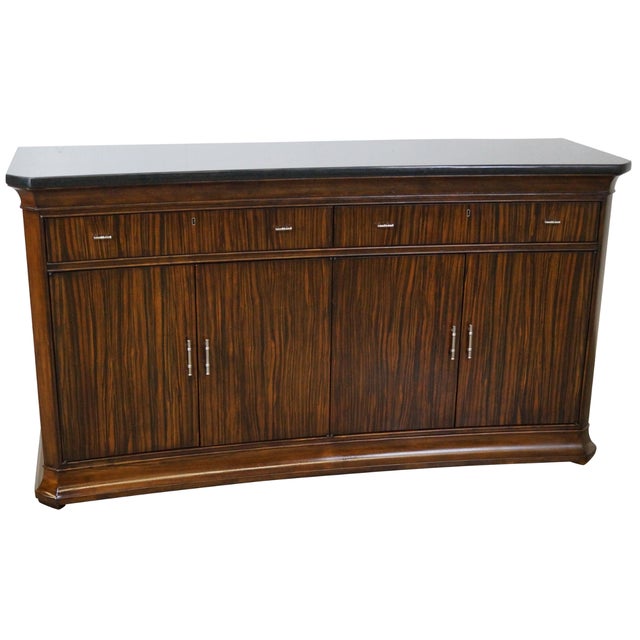 Thomasville French Art Deco Granite Top Sideboard Chairish