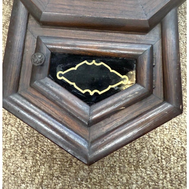 Art Deco Coca Cola Clock 1903-1910 New Haven Co Octagon All Original With Key Antique For Sale - Image 3 of 6