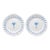 Les-Ottomans Italian Ceramic Palm Tree Plates - a Pair For Sale