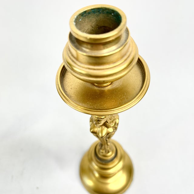 Vintage Gilt Bronze Sea Siren Candlesticks For Sale In New York - Image 6 of 9