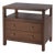 Nora 28 in. W Rectangular 2 Drawer Wide Nightstand with Open Shelf, Walnut For Sale