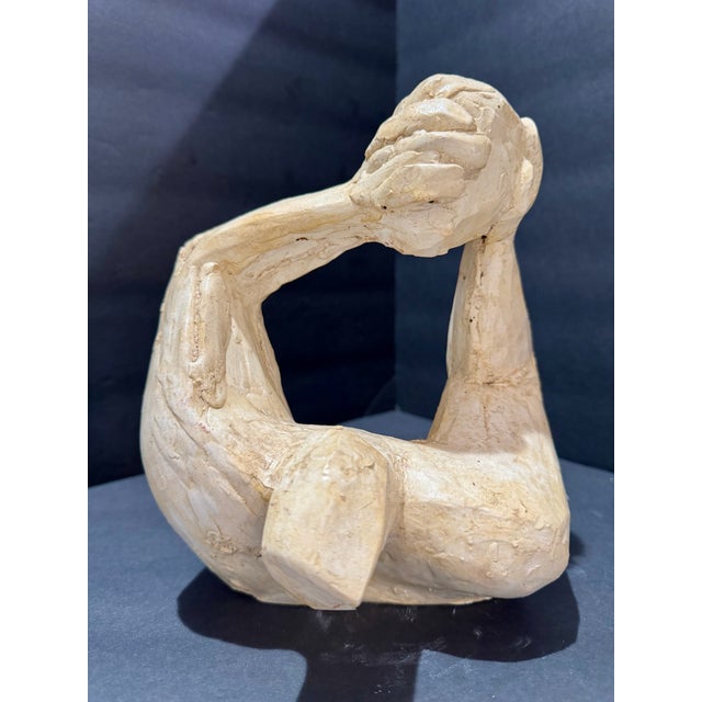 Original Larry Mohr sculpture in Painted Plaster acquired from the artist’s estate. This work shows the artist’s modernist...