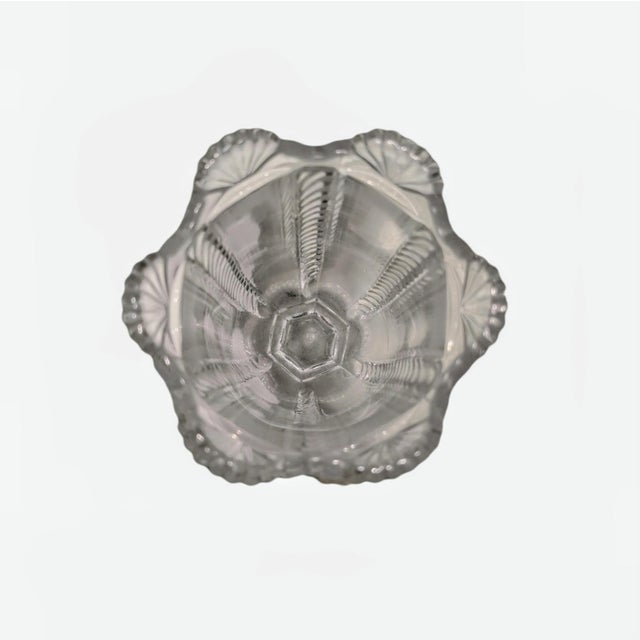 Glass Eapg Boston & Sandwich Glass "Cable" Pattern Spoon Holder (1858) For Sale - Image 7 of 12