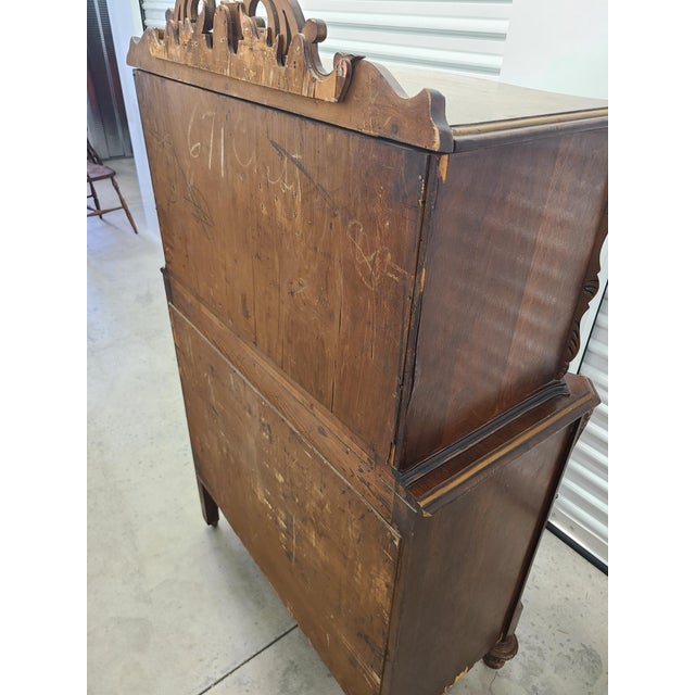 Antique French Style Bedroom Suite with Headboard & Footboard, Seven