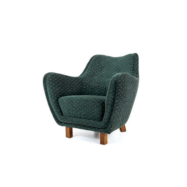 Scandinavian Lounge Chair Presented at the 1952 Önskehem Exhibition, Sweden, 1950 For Sale - Image 11 of 11