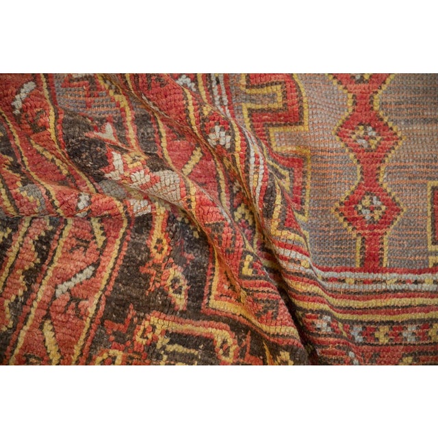 Red Vintage Oushak Square Carpet - 13'3" x 15'1" For Sale - Image 8 of 15