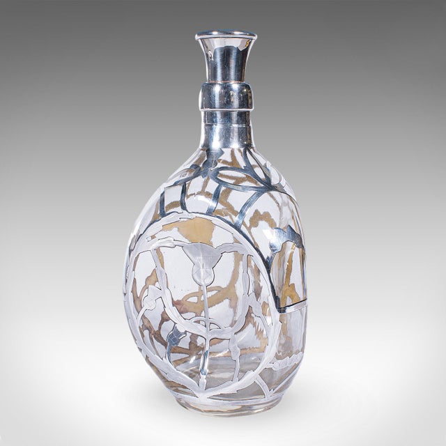 Pair of Vintage John Haig Whisky Decanters, English, Glass, Silver, Hallmarked For Sale - Image 6 of 12