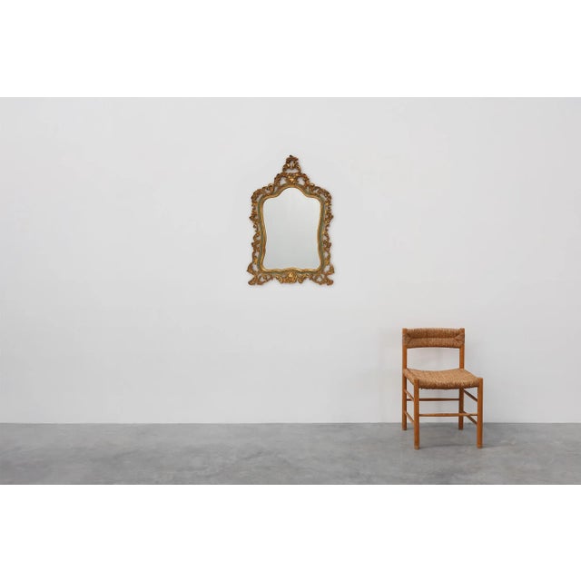 Belgium /1950 / mirror / wood, mirror / baroque / louis xv an elegant louis xv style mirror made in belgium during the...