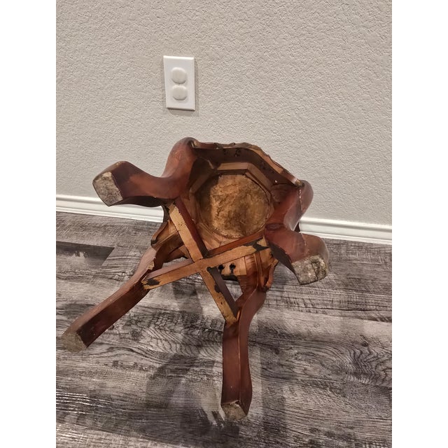 Wood Antique Chinese Carved Hardwood Table For Sale - Image 7 of 7