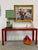 Vintage, framed oil painting of red and green peppers, signed by the artist "Gladys M.". The painting, often described in...
