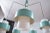 Mid-Century Modern Mid-Century Teal Chandelier For Sale - Image 3 of 6