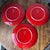 Red Late 20th Century Waechtersbach Fun Factory Freestyle Red-Cherry Coupe Dinner Plates, Made in Spain - Set of 6 For Sale - Image 8 of 9