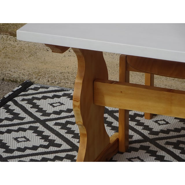 Vintage Monastery Dining Table in Pine, 1980s For Sale - Image 4 of 18