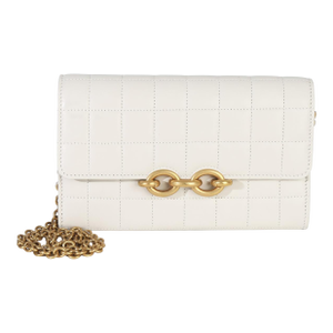 Crema Soft Calfskin Le Maillon Wallet On Chain