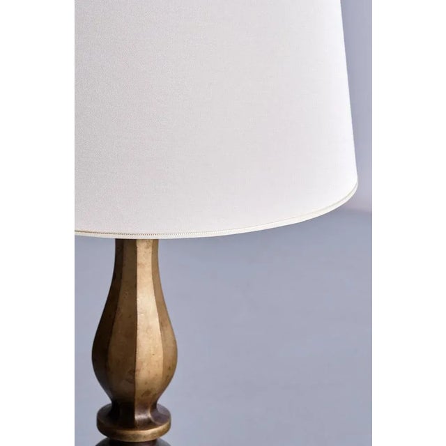 Swedish Brass Table Lamp by C.G. Hallberg, 1930s For Sale - Image 4 of 10