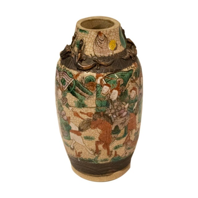 Antique Chinese Nankin Vase, 1850 For Sale - Image 4 of 7