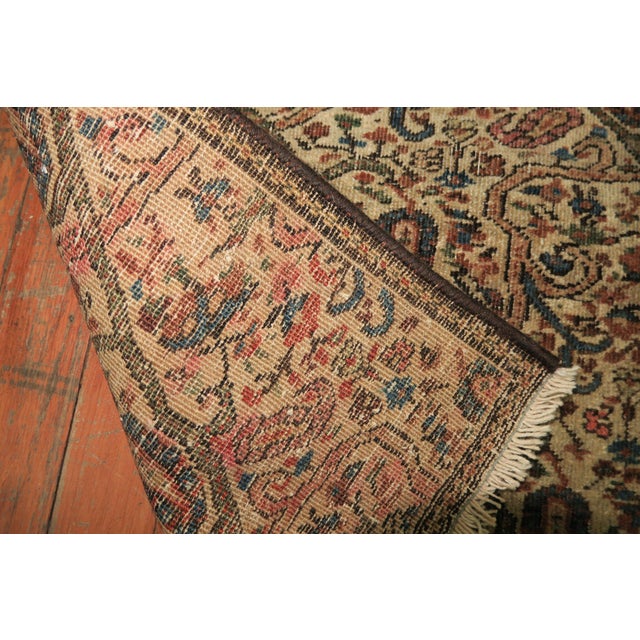 Zabihi Collection Persian Square Mini Rug For Sale - Image 4 of 7