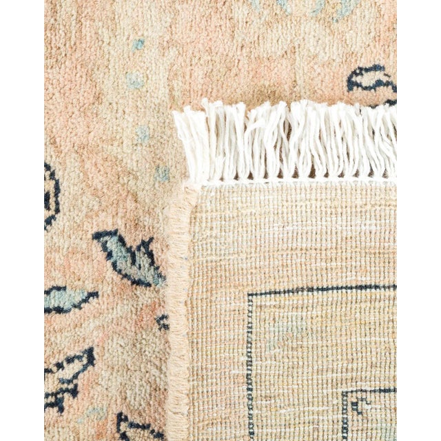 2000 - 2009 Mogul, One-of-a-Kind Hand-Knotted Area Rug in Beige, 6' 1" x 9' 0" For Sale - Image 5 of 8