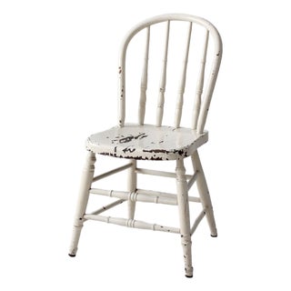 Vintage Painted Windsor Bow Back Chair For Sale