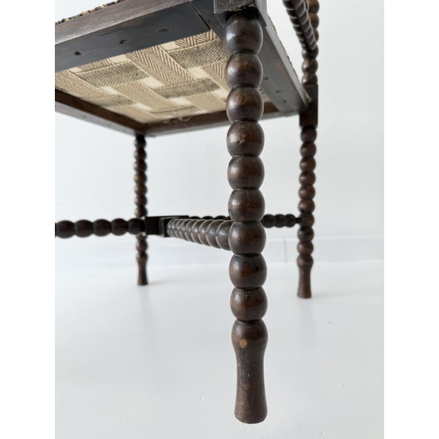 Antique 20th Century French Bobbin Corner Chair For Sale - Image 13 of 16