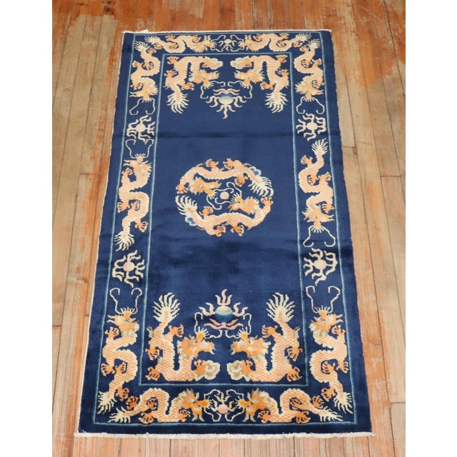 Vintage Chinese Rugs - A Pair For Sale - Image 9 of 12