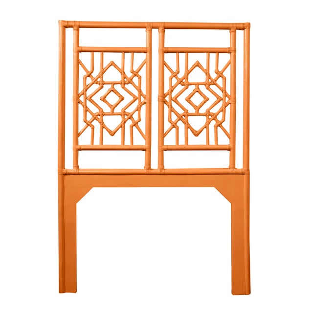 Coastal Tulum Platform Bed Twin, Citrus Orange For Sale - Image 3 of 7