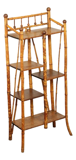 Antique Aesthetic Movement Bamboo Etagere