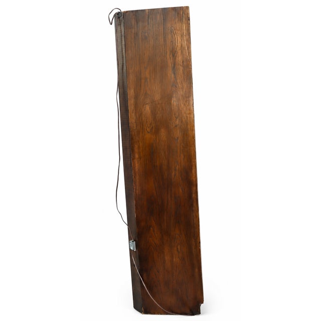 Wood 1970s Campaign Vintage Henredon Lighted Oak Corner Display Cabinet With Glass Door For Sale - Image 7 of 12