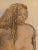 Marcia B. Bouton " Nude Pensive" ~ original pastel '72 [1919-2014] > Bouton nudes are gentle and surrealist in design....