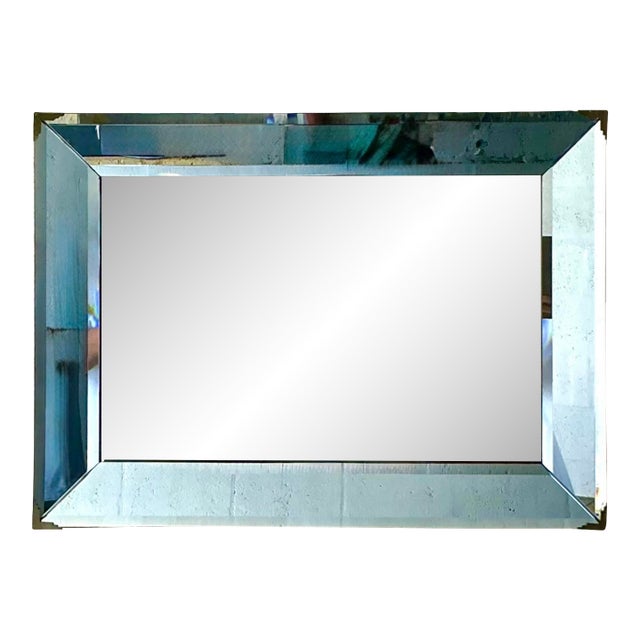Vintage Deco Tinted Mirror For Sale