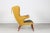 Vintage Papa bear chair in the style of Hans J. Wegner. High lounge and library chair designed and made by a Danish...