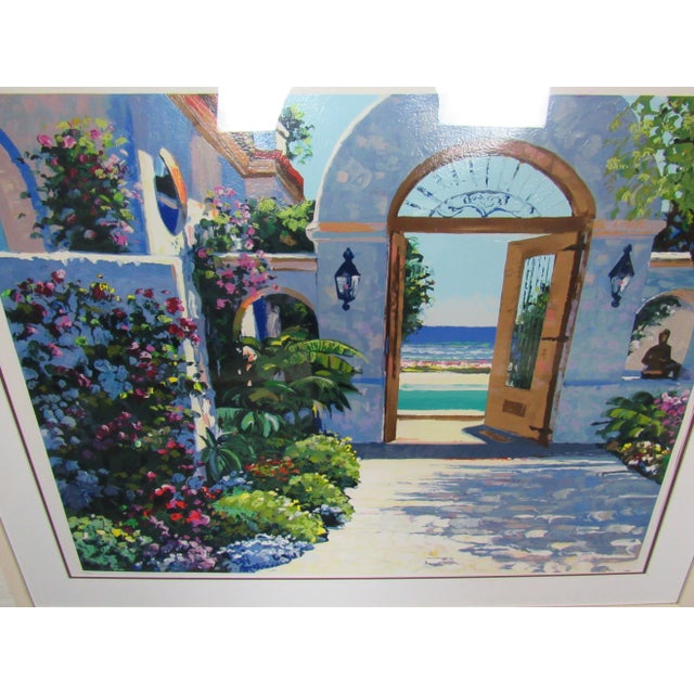 Mid 20th Century Framed Garden Print For Sale - Image 5 of 9