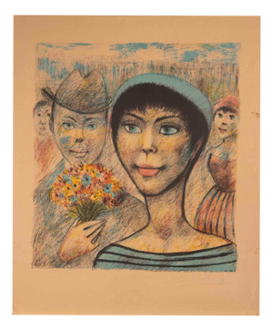 Edouard Goerg, The Young Parisian Woman, Lithograph, Mid-20th Century