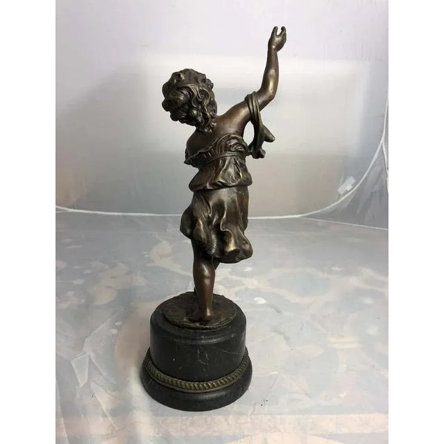 Dancing Child in Bronze, 20th Century For Sale - Image 4 of 10