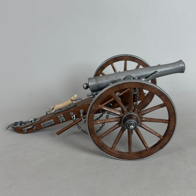 Model Cannon Military Artillery in Wood and Metal For Sale - Image 5 of 11