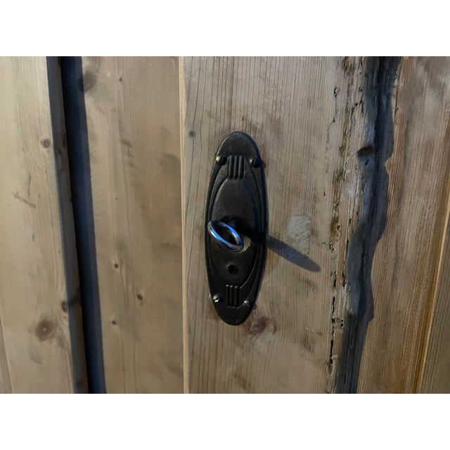 Brown Antique Fir Wardrobe, 1890s For Sale - Image 8 of 17